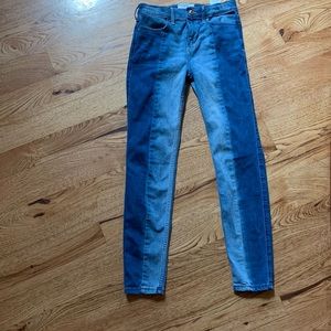 Two tone skinny jeans